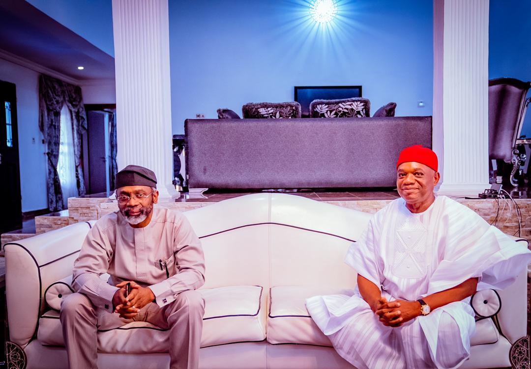 Breaking : Rep Speaker,  Gbajabiamila Visits Orji Kalu,  celebrates wife’s  birthday 