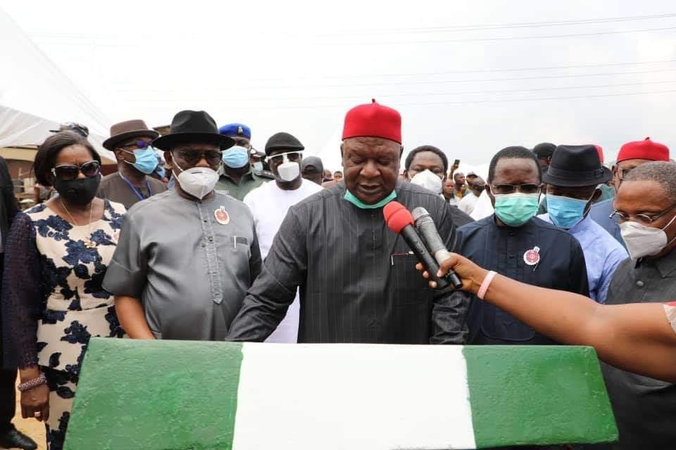 I am delighted to associate with Wike says former SGF, Anyim Pius as commissions Aluu- Rumuekini road