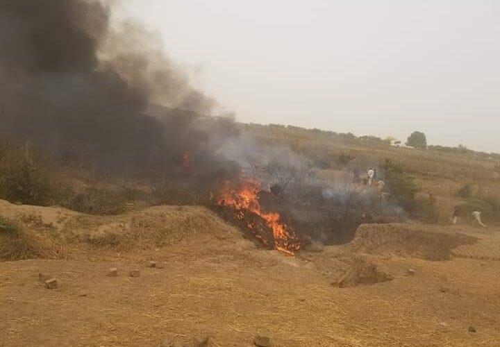 Breaking News!!!A chartered plane has just crashed close to Abuja Airport. No survivor has been found