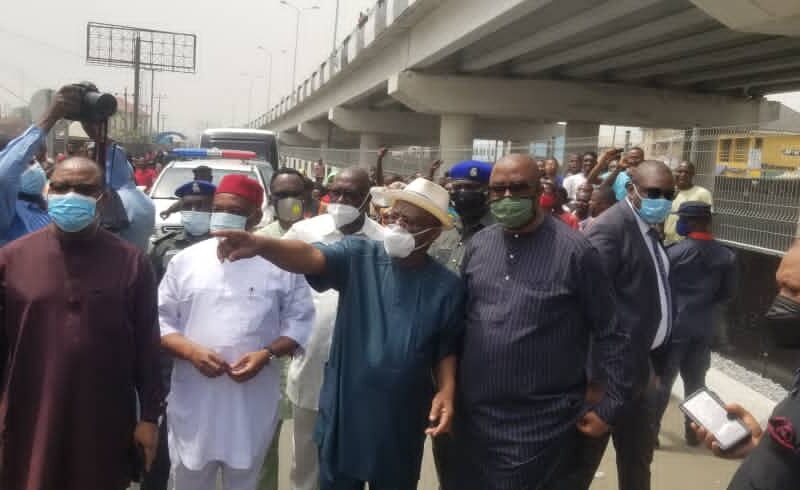 Just in!!! Rivers agog as Gov Wike leads Senator Kalu on project inspection tour