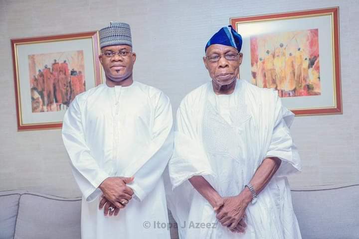 2023: Governor Yahaya Bello Meets Former President Obasanjo 