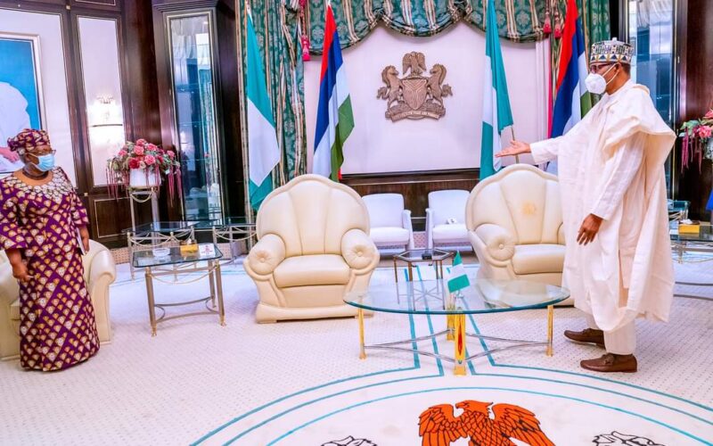 PHOTO NEWS: President Muhammadu Buhari received in courtesy visit Dr. Ngozi Okonjo-Iweala, Director General of the World Trade Organization at the State House