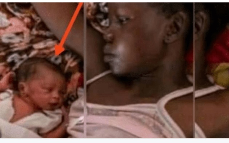 Hmmmm!!! Photo News: See the 12-year-old girl who gave birth to a set of twins that caused reactions on social media