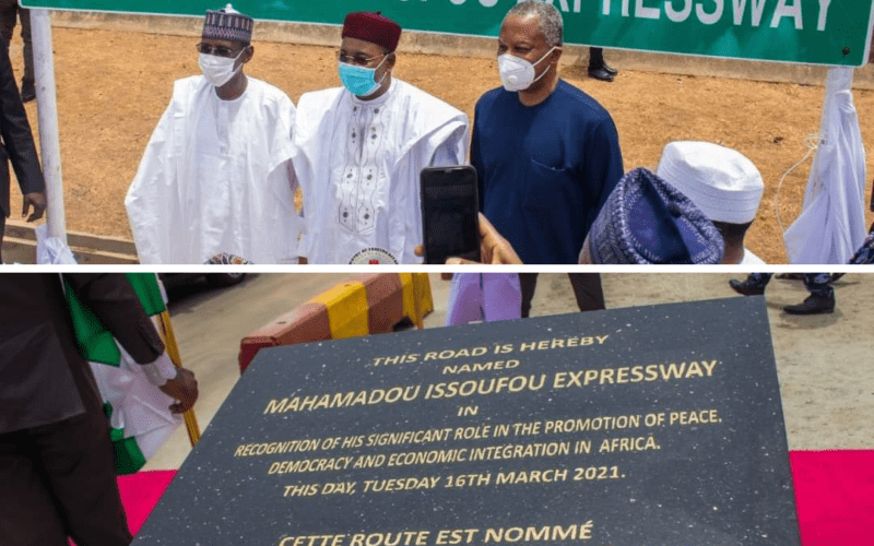 President Buhari names Abuja road after President of Niger Republic