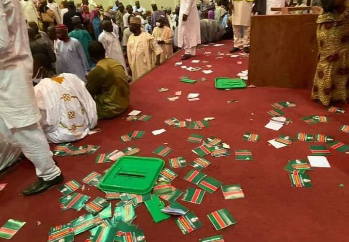 BREAKING!!! Photo News: Pandemonium In Kaduna As Northwest PDP Zonal Congress Turns Violent 