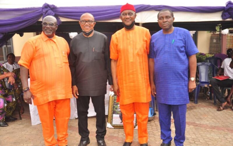 Peter Obi, Azubogu, Ozigbo, Eholor, Others Storms Enugwu Ukwu As PDP Chieftain, Emeka Kalu Buries Mother-in-law in Grand Style