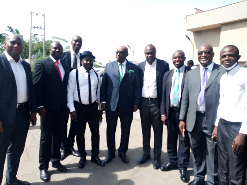 Lawyers protesting for the financial autonomy of the Judiciary in Nigeria