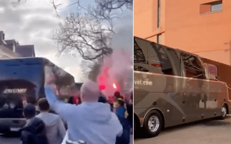 BREAKING: Liverpool Fans Attack Real Madrid Bus Ahead Of Champions League Clash