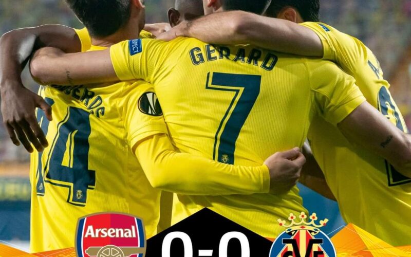 JUST IN: Arsenal’s Europa league hopes ended by Villarreal