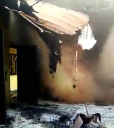 BREAKING: Two INEC offices in Ebonyi set ablaze by unknown hoodlums