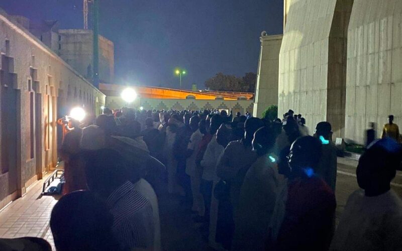 PHOTO NEWS: Funeral prayer for late Ahmed Gulak  holding now at National Mosque in Abuja