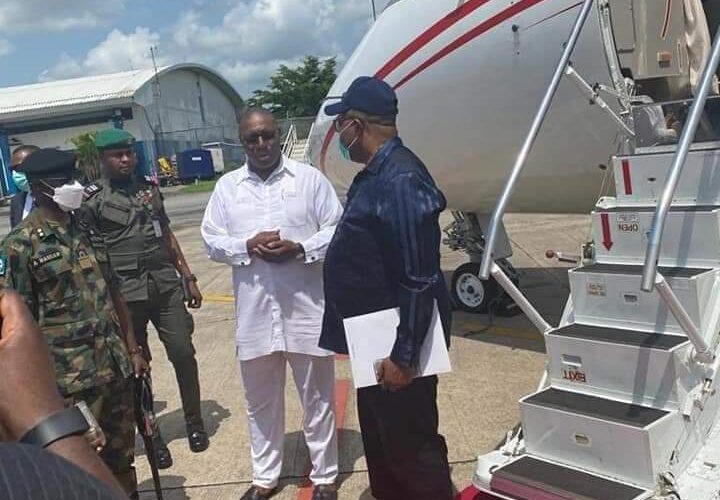 NDDC BOARD: Akpabio arrives Delta, to meet with Tompolo over ultimatum