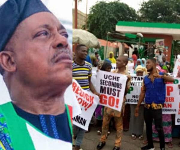 BREAKING: “Secondus Must Go” Protest Rocks PDP National Secretariat (VIDEO)