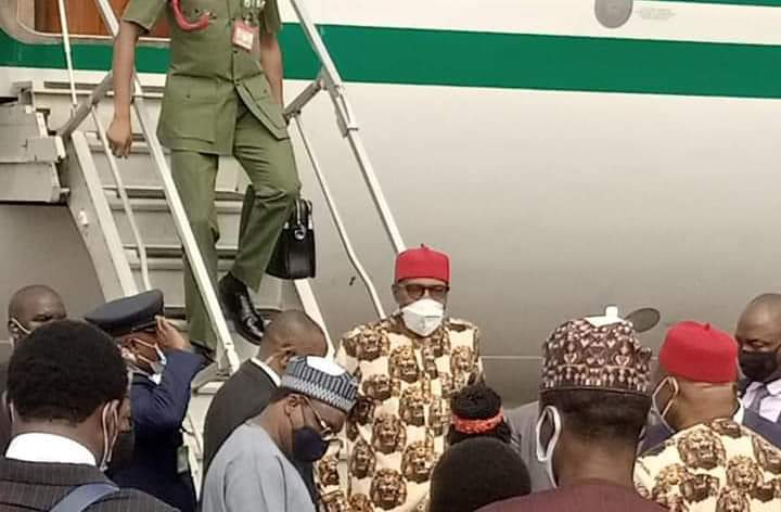 BREAKING: Buhari arrives in Imo to commission projects (PHOTOS)