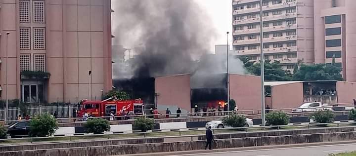 Many cars destroyed as fire guts federal secretariat Abuja