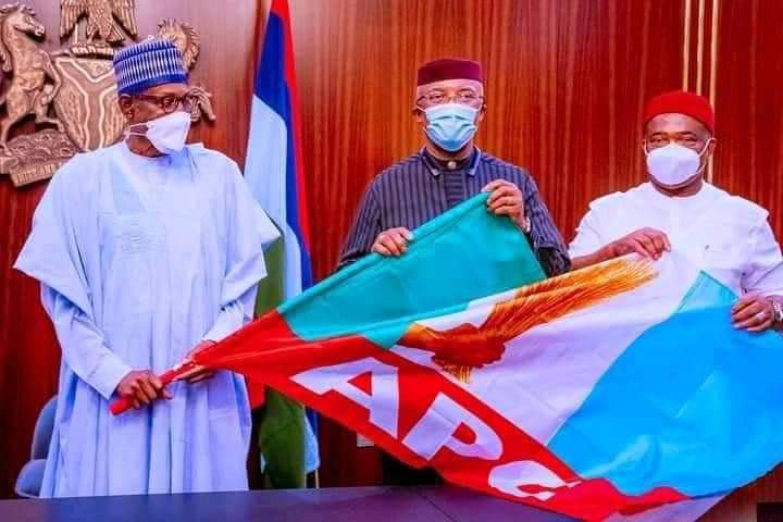 BREAKING: Anambra Deputy Governor Defects To APC, Meets President Buhari