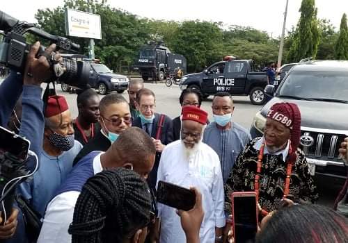 Nnamdi Kanu’s trial: Ezeife, British Envoy, others storm Abuja court