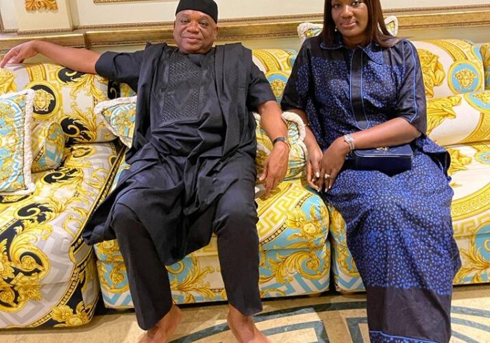 Senator Orji Kalu pens down charming message to celebrates wife’s Birthday