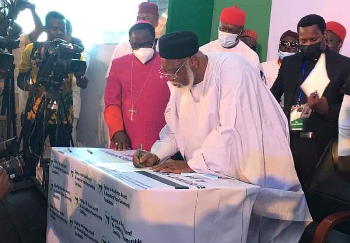 BREAKING: Anambra Governorship Candidates Sign Peace Accord (PHOTOS)