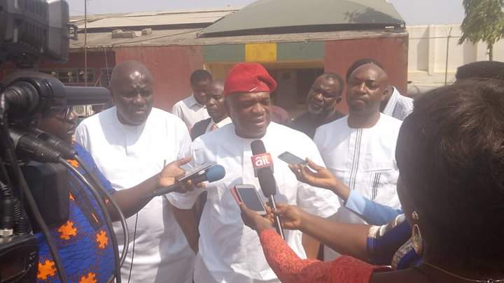 BREAKING: Orji Kalu Visits IPOB Leader, Nnamdi Kanu In DSS Custody