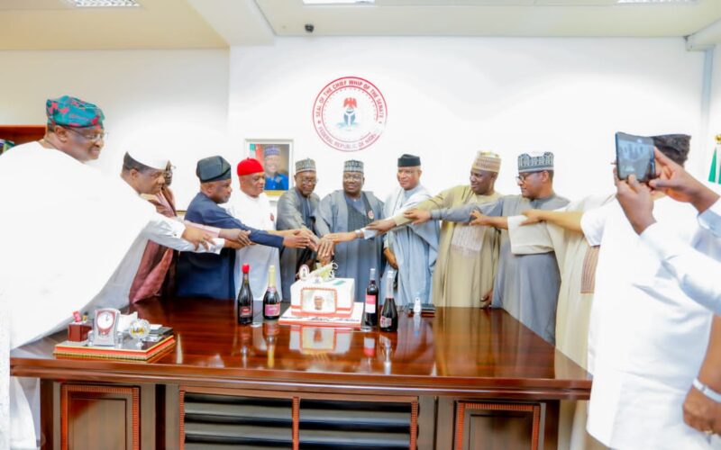 Kalu Springs Birthday Surprise For Senate Leader, Abdullahi (Photos)