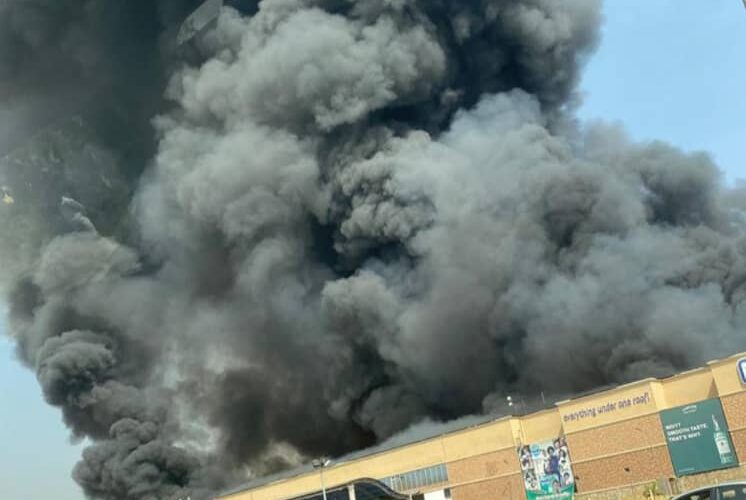 BREAKING: Fire Guts Peter Obi’s Next Cash And Carry Supermarket In Abuja