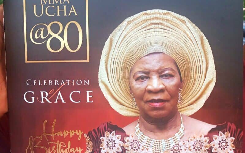 Fanfare as Ude Oko-Chukwu, Wogu,  Enachoken Abiriba, others storm Jackson Agbai’s mother’s 80th birthday in grand style