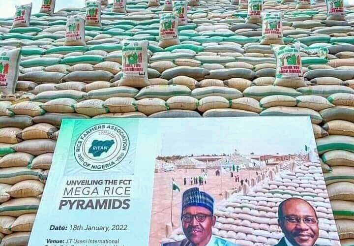 Food Security: 106 CSOs hail Buhari, Emiefele over launch of rice pyramids