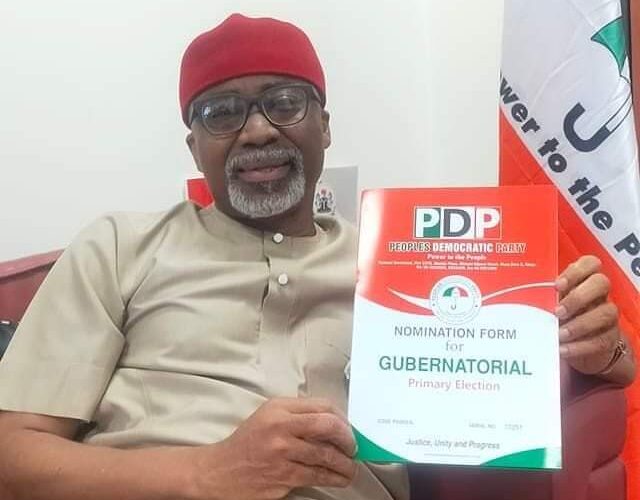 JUST IN: Abaribe Picks Abia PDP Governorship Nomination Form