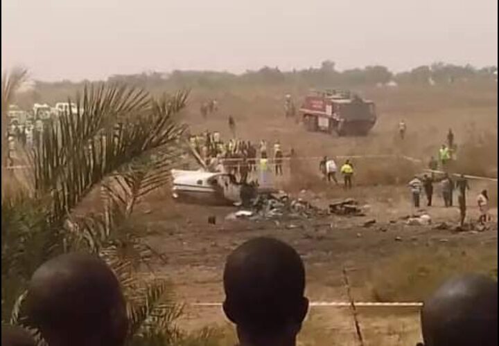 BREAKING: NAF aircraft crashes in Kaduna, many feared dead