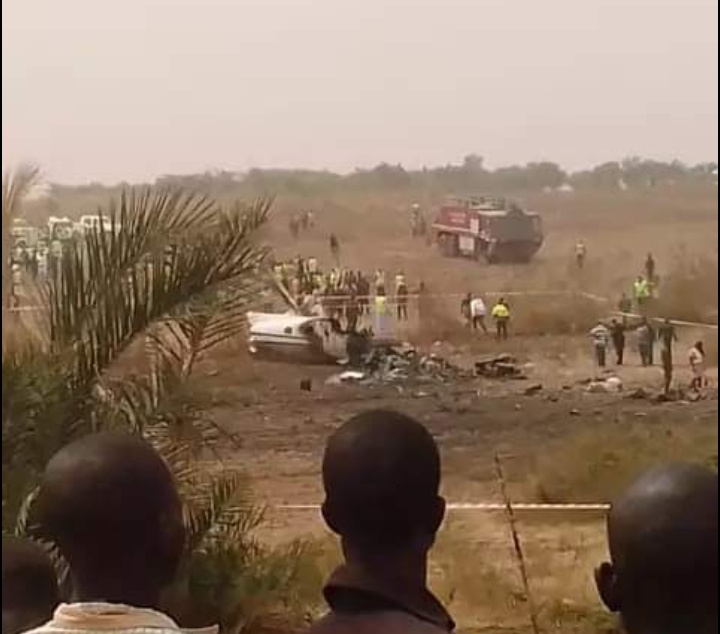 BREAKING: NAF aircraft crashes in Kaduna, many feared dead 2 Screenshot 20220419 200401