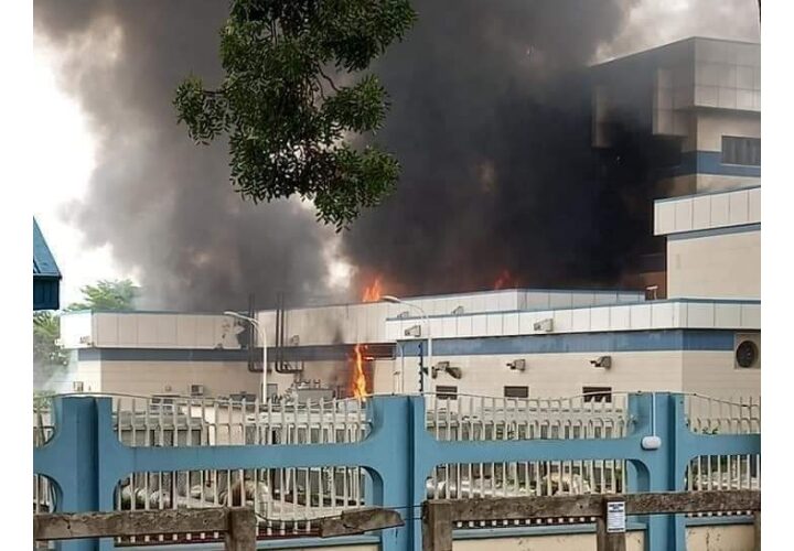 BREAKING: CBN office on fire