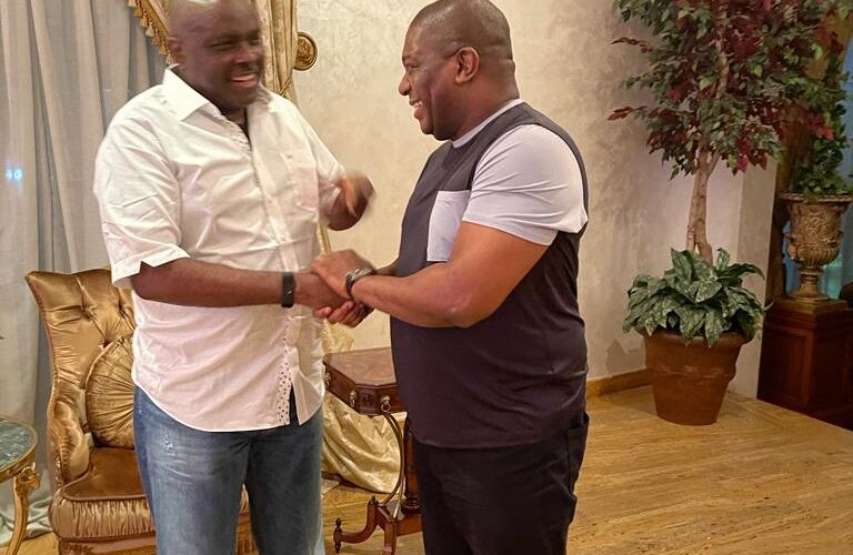 2023: Mascot Uzor Kalu Pays Courtesy Visit To Ex Gov James Ibori (Photos)