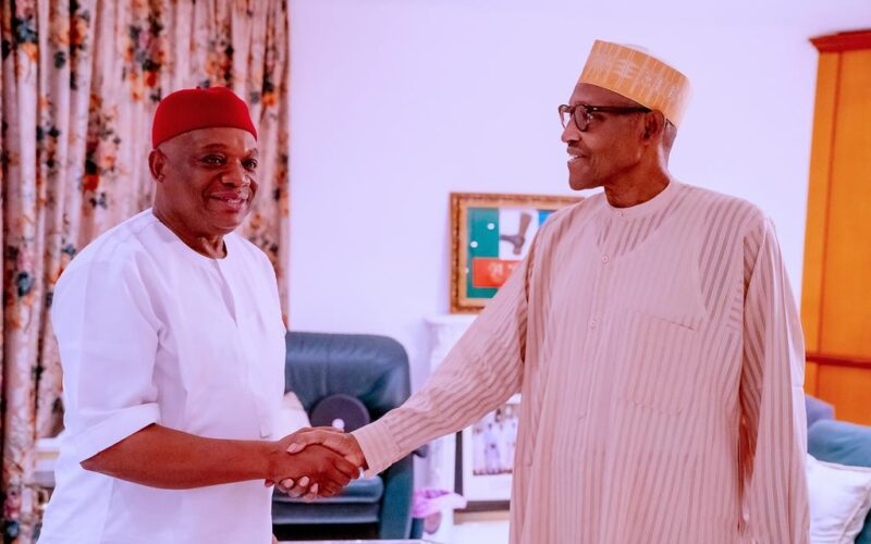 BREAKING: Buhari, Kalu meet behind closed doors in Villa