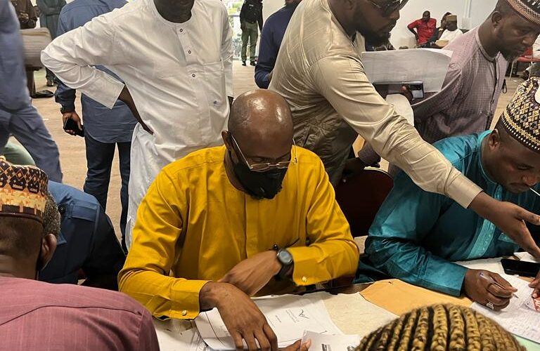 2023 Arochukwu/Ohafia Federal Constituency: Ibe Okwara Osonwa submits APC nomination form, expresses confidence of victory (Photos)