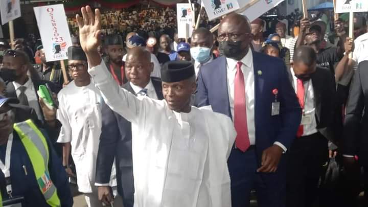 APC Convention: Vice President, Osinbajo Storms Out Of Eagles Square