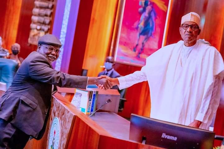 Buhari swears Ariwoola in as Acting CJN