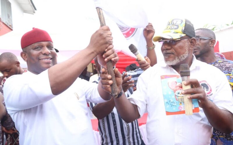 2023 Abia Guber: Mascot Uzor Kalu wins APP guber ticket