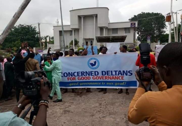 Ayu-Must-Go Protest Rocks PDP; Protesters Say He Lacks Capacity To Lead Party To Victory In 2023