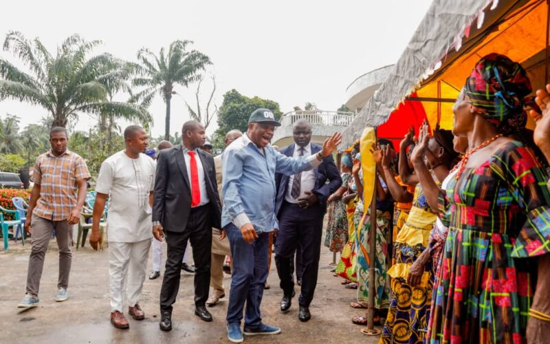 Jubilation as Sen Orji Kalu arrives Lokpanta (Photos)