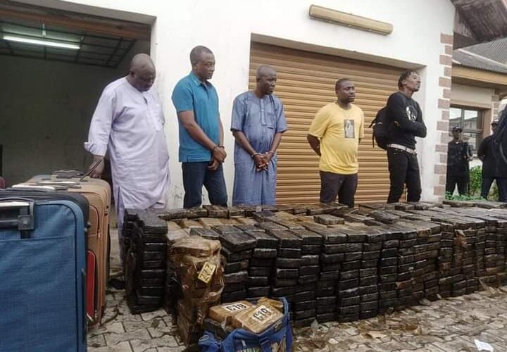 NDLEA busts cocaine warehouse, seizes N193billion worth of crack in Lagos, arrests 4 drug barons, 1 Jamaican