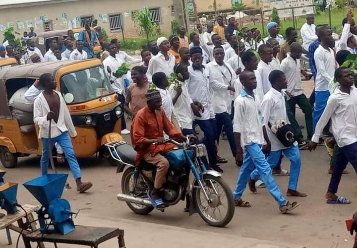 PHOTOS: Bauchi students protest separation of boys from girls
