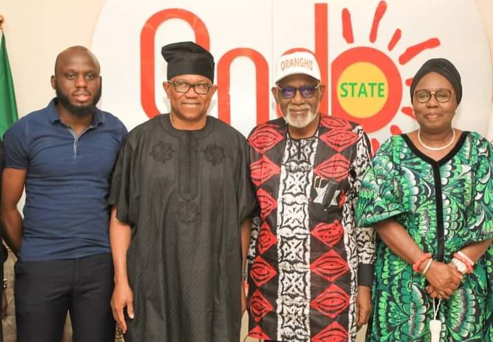 PHOTOS: Peter Obi Visits Akeredolu
