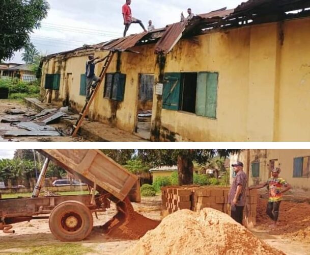 Abia North Tour: Renovation Commences At Aggrey Ibom Primary School Days After Sen. Kalu’s Visit (Photos)