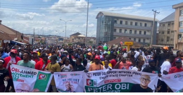2023: Peter Obi’s Street Rallies Pose Challenge To Atiku, Tinubu In Southeast
