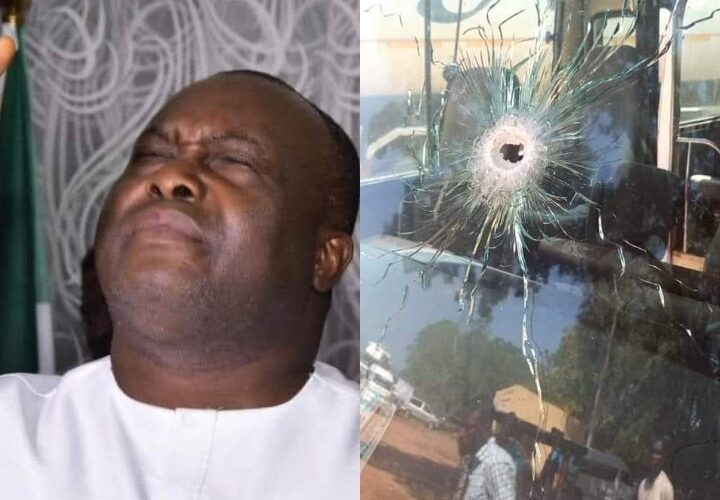 BREAKING: Many feared killed as unknown gunmen attack Ifeanyi Ubah’s convoy (Watch Video)