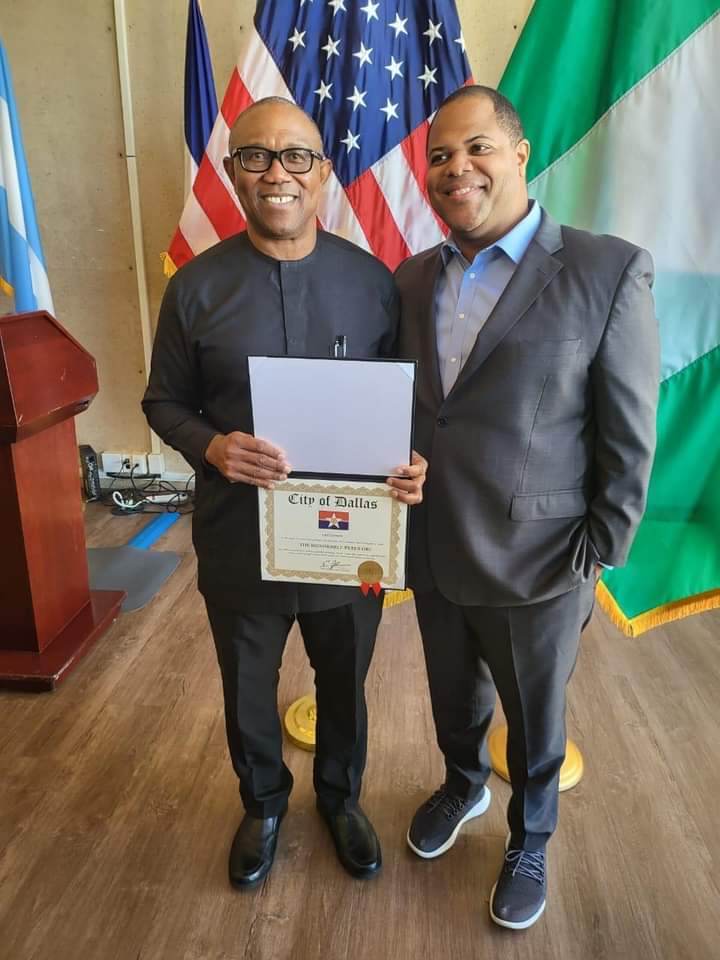 PHOTOS: Peter Obi Conferred With Honorary Citizenship Of Dallas, US 12 FB IMG 1664949716704