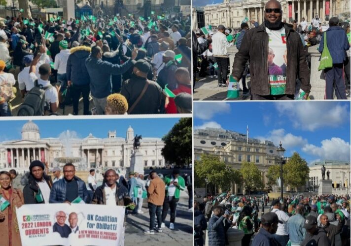 2023: Nigerians in London join solidarity march for Peter Obi