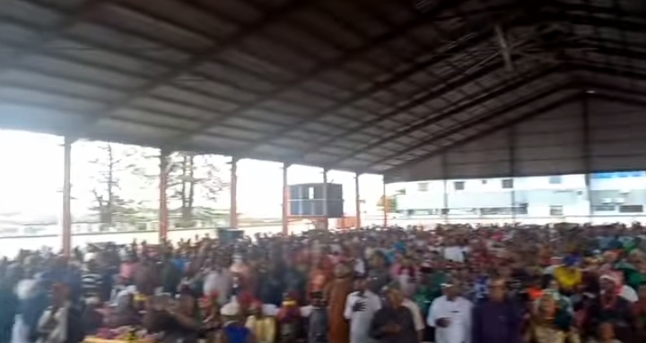 VIDEO: Massive crowd as Ndigbo Lagos endorses Tinubu, Sanwo-Olu