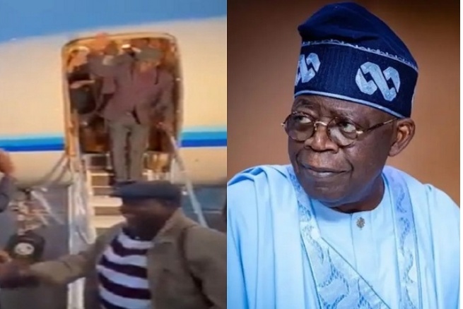 BREAKING: Tinubu returns from London